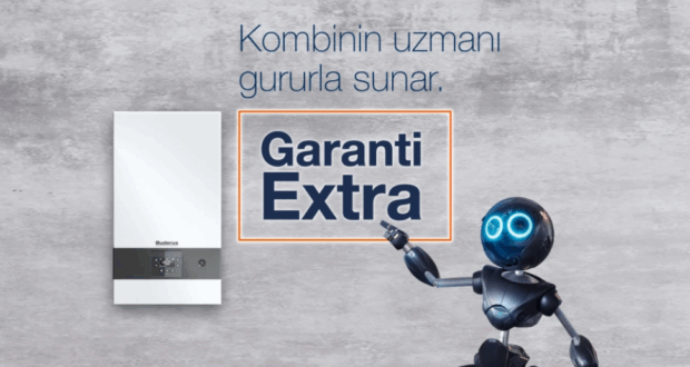 Buderus Garanti Extra kampanyası - kombi garanti süresi uzatma ve mekanik tesisat ile su kalitesi kaynaklı arızalara karşı ek güvence.