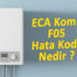 ECA Kombi F05 hata kodu hakkında bilgi