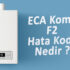 ECA Kombi F2 hata kodunun açıklaması